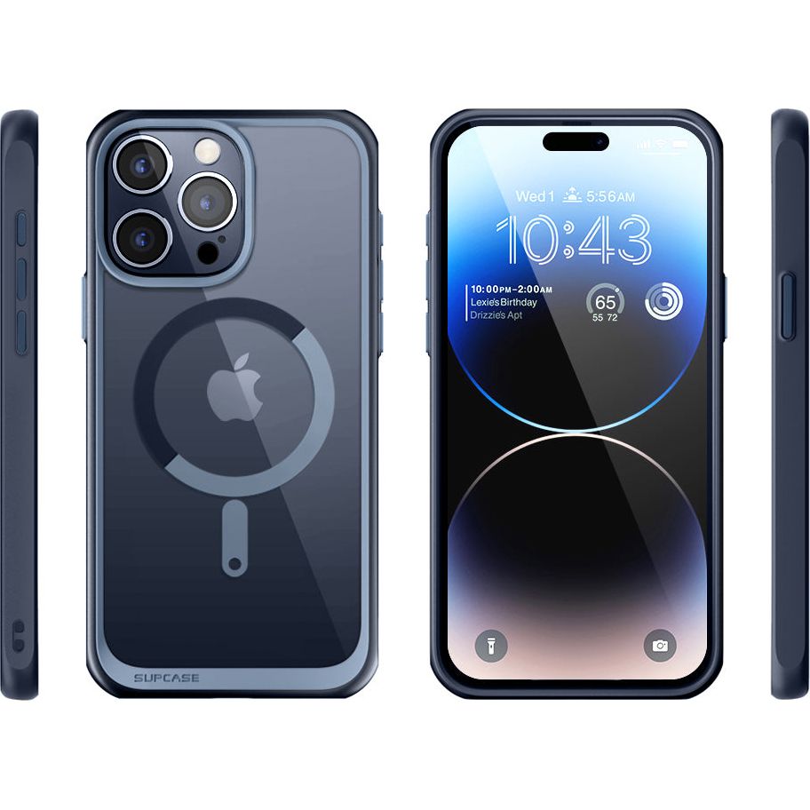 Etui Supcase UB Mag z MagSafe do iPhone 15 Pro, przezroczysto-niebieskie